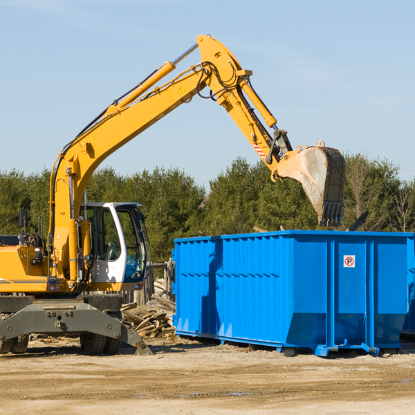 can i choose the location where the residential dumpster will be placed in Davis Junction Illinois